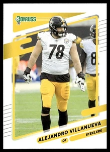 2021 Donruss Alejandro Villanueva Pittsburgh Steelers #24 - Picture 1 of 2