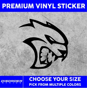 DODGE HELLCAT [VINYL STICKER]-for Car/Truck WINDW-LAPTOP-FOLDER-YOU PCK CLR/SIZE - Picture 1 of 6