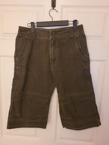 Pantalones Cortos Kuhl Cargo Para Hombre 30 Algodón Nylon Verde Gris Vintage Pátina Tinte Cremallera Bolsillo - Imagen 1 de 10