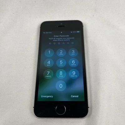 Apple iPhone SE - 16 GB - Silver locked - Image 1 of 3