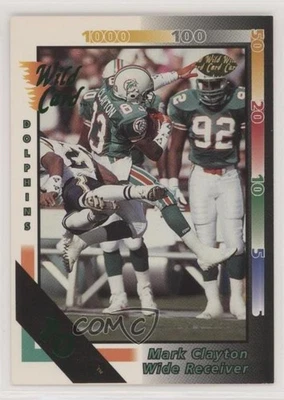 1992 Wild Card 10 Stripe Mark Clayton #19 - Image 1 of 2