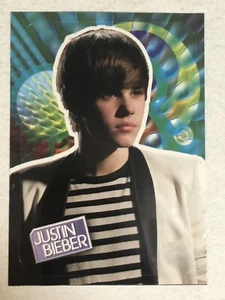 Justin Bieber Panini Trading Card Sticker Justin In White - Picture 1 of 2