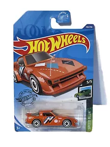New Hot Wheels Orange Mazda RX-7 Speed Blur 5/5 Sports Car On Card 130/250 - Picture 1 of 3