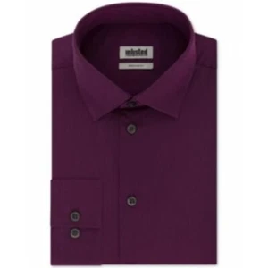 Camisa de vestir para hombre sin listar ajuste regular frambuesa abotonada, talla 15 32/33, nueva con etiquetas - Imagen 1 de 6