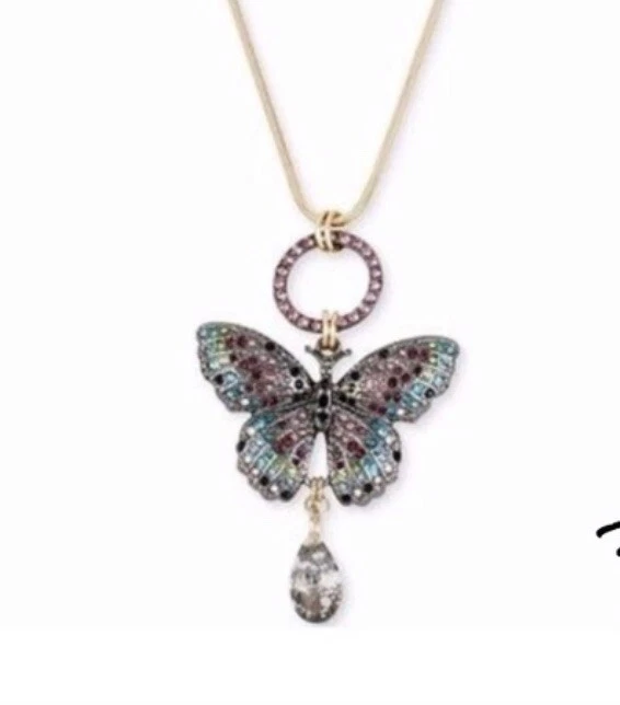 Betsey Johnson Butterfly Effect Necklace Ab15