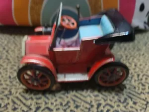 Vintage Modern Toys Lever Action Toy Car Japan Red - Picture 1 of 7