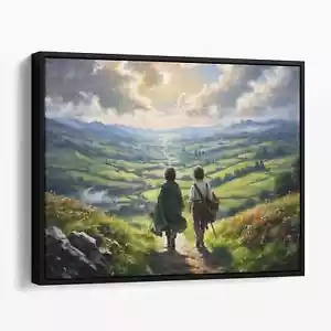 The Lord Of The Rings Frodo And Sam Leaving The Shire Canvas Print Wall Art - Picture 1 of 7