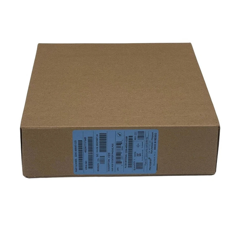 Polycom VVX 450 Gigabit IP Phone (2200-48840-025) - Brand New w/1-Year Warranty - Image 1 of 4