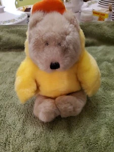 NUOVO! Starbucks Bearista Bear 10" Peluche 6a Edizione Giallo Chick Anatra 1999 - Foto 1 di 5