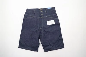 NOS Vtg Streetwear Mens 36 Relaxed Fit Baggy Hip Hop Denim Jean Shorts Indigo - Picture 1 of 7