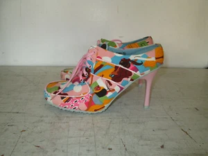 Womens Vintage Fuel Canvas Tie 4" Heels, New w/o Tags, Size 7.5, No Box - Picture 1 of 8