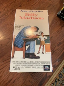 Billy Madison Movie VHS Adam Sandler 1995 90s Vtg Video Cassette Tape Tested - Picture 1 of 3