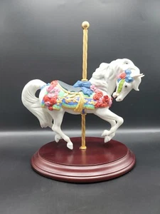 Vintage 1988 The Franklin Mint Carousel Enchantment Lynn Lupetti Horse Figurine - Picture 1 of 19