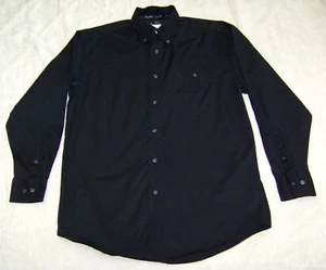 Wrangler George Strait Collection Black Button Front LS Shirt - M - Picture 1 of 9
