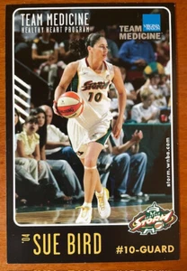 Sue Bird 2005 Virginia Mason Team Medicine Card Seattle Storm - Picture 1 of 2