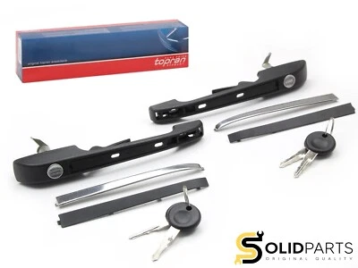 ORIGINAL TOPRAN TÜRGRIFF SCHLIESSZYLINDER SCHLÜSSEL SET VORNE BEIDSEITIG FÜR VW - Bild 1 von 4