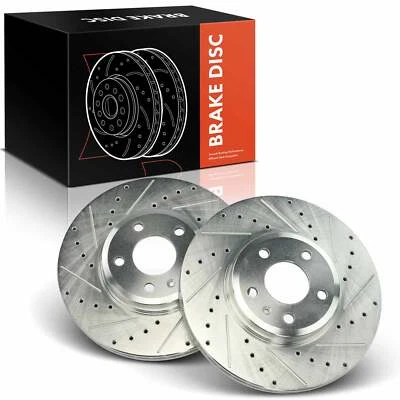 Front Drilled Brake Rotor for Audi A4 2017-2020 A4 Quattro A5 Quattro L4 2.0L - Image 1 of 4