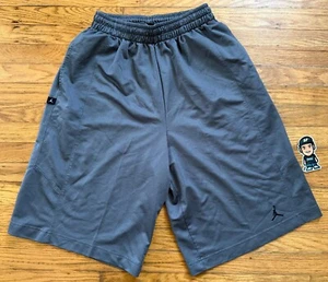 VTG Y2K NIKE AIR JORDAN BAGGY CHARCOAL GREY BASKETBALL JERSEY SHORTS JORTS SZ M - Picture 1 of 8