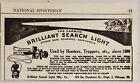 1922 annonce imprimée The Carbide brillant chasseurs de lumière trappeurs Chicago, Illinois