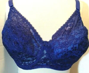 Vollfigur BH Spitze - Gr. 42DD Übergröße - QT Intim - royalblau - Bild 1 von 12