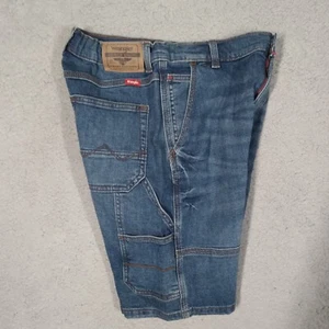 Pantalones Cortos de Jean Wrangler Niños Talla 16 Ajustables Azul Carpintero Denim Lavado Medio - Imagen 1 de 9