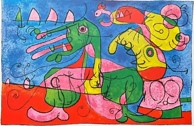 Joan Miro UBU ROI 1972 Limited Edition Lithograph Art Mourlot - image 1 of 4