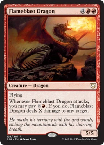 MTG - Flameblast Dragon - Commander 2018 - NM, English Magic FLAT RATE SHIP - Image 1 of 1