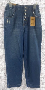 Kensie Jeans Vintage Luxe The High Rise Barrel Button Front Jeans Gr. 4/27 Neu mit Etikett - Bild 1 von 10
