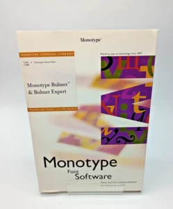 Vintage Monotype Software - Bulmer Expert - Postscript Font Floppy - PC - NOS - Picture 1 of 8