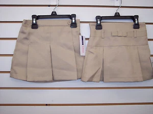 Girls IZOD Khaki OR Navy Assorted School Uniform Skorts Size 5 - Picture 1 of 16