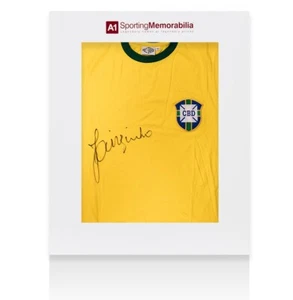 Jairzinho Front Signed Brazil Shirt - Gift Box Autograph Jersey - Picture 1 of 1