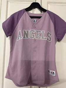 Los Angels Angels Majestic lila Damen Trikot Größe L - Bild 1 von 3