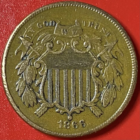 1866 TWO CENT PIECE Cover