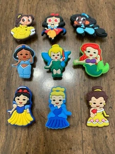 Disney Princesses 9 pc Shoe Charms Bracelet Charms - Picture 1 of 2