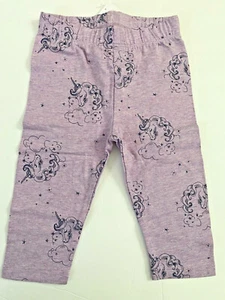 baby GAP Toddler Girl Mix and Match Crop Leggings Purple Unicorn NWT - Picture 1 of 5