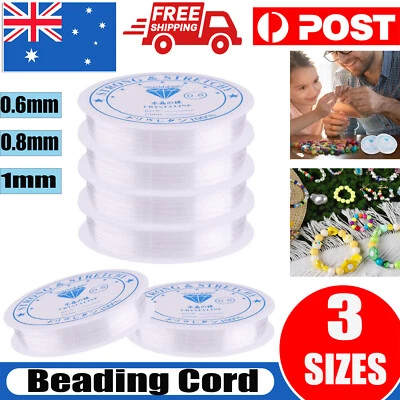 Super Strong Stretch Elastic Cord String Bead Beading Jewelry Bracelet 0.6/0.8/1 - image 1 of 4