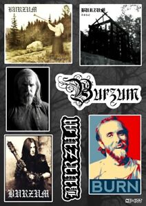 1Burzum Sticker Pack | Varg Vikernes Norwegian Black Death Metal Music Band Logo