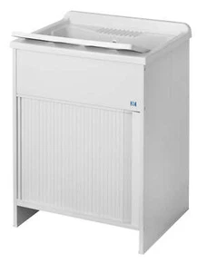 Negrari Kit Roc Mobile Lavatoio Montaggio Bagno Lavanderia Serranda 60x60 H85 CM - Picture 1 of 2