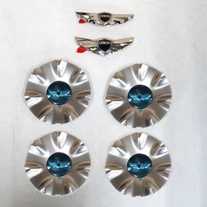 Genuine Wheel Center Cap Emblem 6p for 2010 2012 Hyundai Genesis - Picture 1 of 7