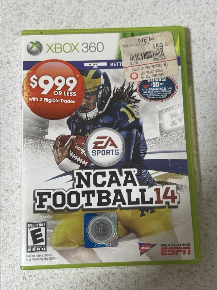 2013 NCAA Football Microsoft Xbox 360 Complete w/ Manual & Game CIB Tested Mint - Image 1 of 4