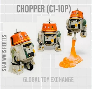 FIGURA DROIDE ASTROMECÁNICO HELICÓPTERO REBELDES SERIE NEGRA STAR WARS HASBRO - Imagen 1 de 5