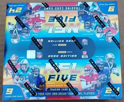 2020 Panini NFL FIVE Trading Card Game Booster Box TCG Sealed 24 packs Football - Image 1 of 4