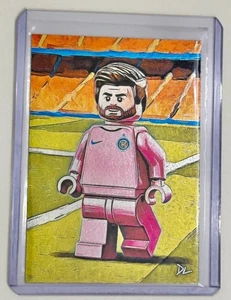2025 Lionel Messi Platinum ED.  1/1 ART SKETCH CARD Artist Signed "The Minifig" - Picture 1 of 2