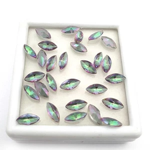 Mystic Quartz Marquise Cut Stone Loose Gemstone For Jewelry 87 Pcs 5-10 MM 102CT - Picture 1 of 4