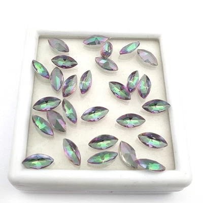 Mystic Quartz Marquise Cut Stone Loose Gemstone For Jewelry 87 Pcs 5-10 MM 102CT - Image 1 of 4