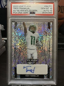 2022 Leaf Flash Troy Franklin AU- SILVER MTLZD.SPRK. RC #26/40 PSA10 - Picture 1 of 11