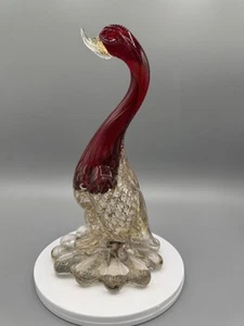 Murano Glass Duck With Gold Flecks - Picture 1 of 9