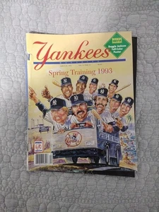 Spring Training  Yankees Magazine March, 1993 with Reggie Jackson Poster Lot B - Picture 1 of 3