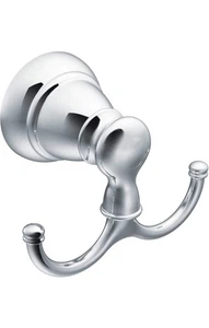 Moen Y2603CH Banbury Gancio doppio per accappatoio, cromato - Foto 1 di 1