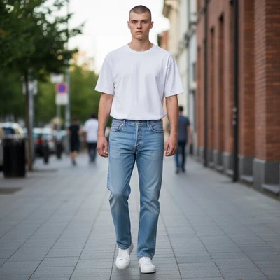 Levi's 501 Hombre Vaqueros W40/L32 Premium Grande E Corte Recto Botón Fly - Imagen 1 de 4